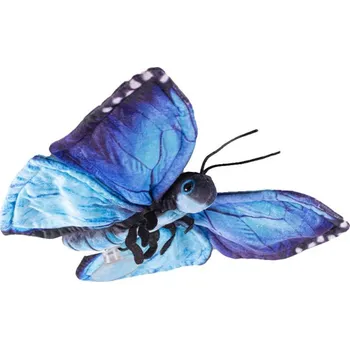 plyšák Motýl plyšový 90005 26 cm modrý