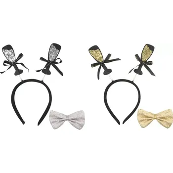 Karnevalový doplněk Party čelenka s motýlkem