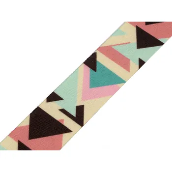 Galanterie Oboustranný popruh šíře 38 mm, barva 2 béžová nejsv.