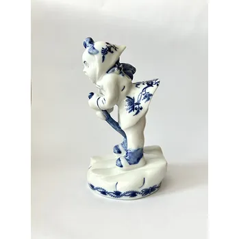 Figurína Cibulák Děvčátko na lyžích 16 cm originální český porcelán Dubí