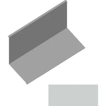 Střešní lemovaní Lemování ke zdi rovnoběžné s okapem RS312S-135 SP 25 RAL 9006 stříbrná