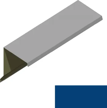 Ukončení pultové střechy RS312A-60 SP 25 s okapnicí RAL 5010 modrá