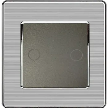 Elektrická zásuvka SRAN WiFi dvojvypínač v rámečku nerez ocel