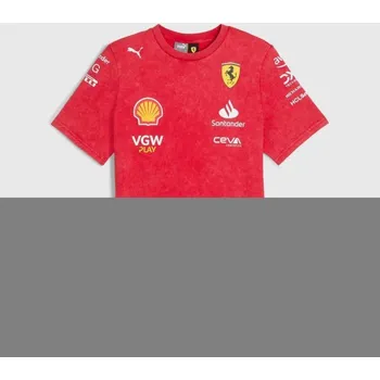 Týmové tričko Scuderia Ferrari F1 červené - desert sun L