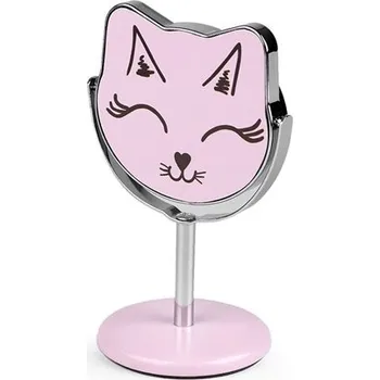 Kosmetické zrcátko Stolní kosmetické zrcátko Kočička růžová Fuzio 900504s1