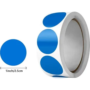 Příslušenství pro sportovní střelbu Samolepky kulaté - modré, 500 ks 211kB500