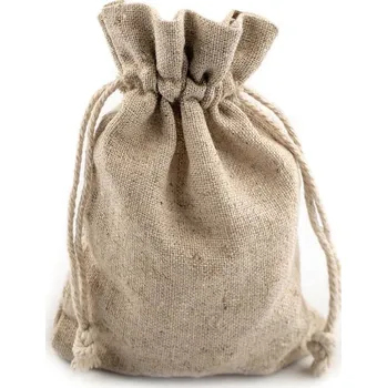 Svatební dekorace Dárkový pytlík 10x14 cm lněný
