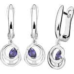 Stříbrné náušnice s brilianty