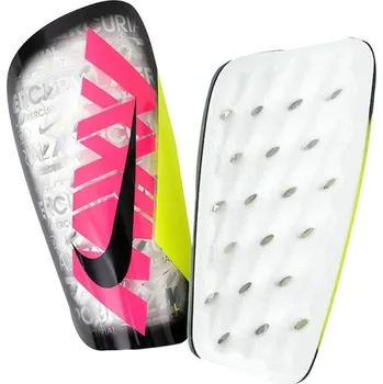 Fotbalový chránič SPORT Fotbal chrániče holení Mercurial Lite 25 DX4607 975 Růžová se žlutou - Nike vícebarevná L