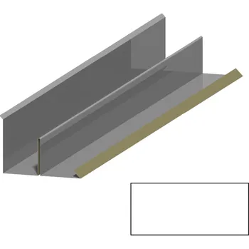 Střešní lemovaní Lemování ke zdi boční RS416BAD SP 25 RAL 9010 bílá
