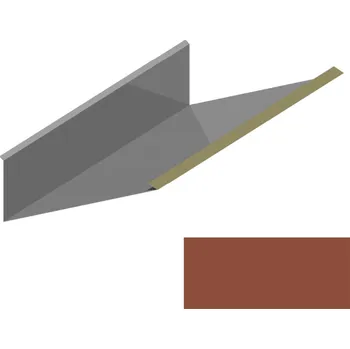 Střecha Lemování ke komínu vrchní RS416V-75 SP&nbsp;25 RAL 8004 cihlová