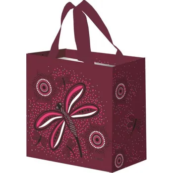 Nákupní taška Taška lamino 10l VÁŽKA bordó