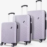 Sada cestovních kufrů ROCK Santiago ABS - fialová