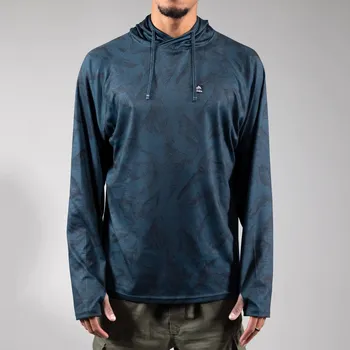 Pánská mikina JONES mikina - Rec Shasta Rama Hoodie Pacific Teal (BLUE)