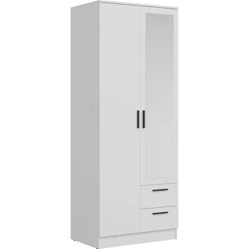 Šatní skříň Skříň Montana dvoudvéřová se zrcadlem 80cm - Skříň dvoudvéřová se zrcadlem