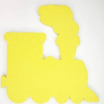 Pěnová mašinka žlutá EVA Toyformat - Malý Génius loko_ye