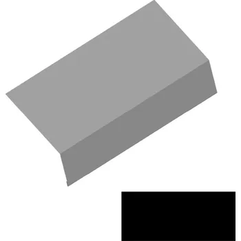 Střecha Okapový plech RS250S-150 SP&nbsp;35&nbsp;TEX 2N09A černá