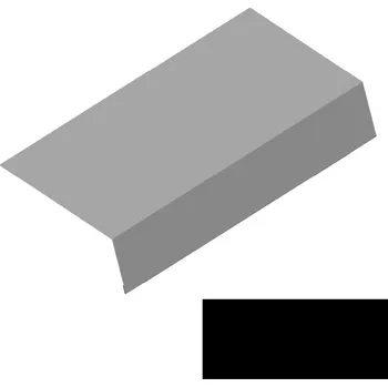 Střecha Okapový plech RS250S-135 SP&nbsp;35&nbsp;TEX 2N09A černá