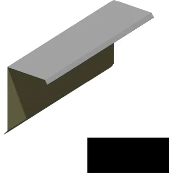 Ukončení pultové střechy RS360S-75 SP 25 2N156 černá