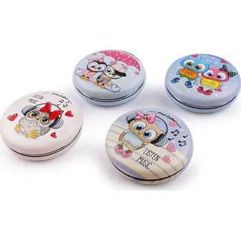 Kapesní kosmetické zrcátko zavírací se sovičkou Fuzio F900502