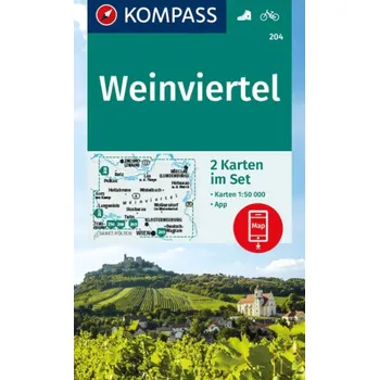Weinviertel – set 2 map (Kompass č. 204) - turistická mapa