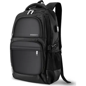 Boissen sportovní batoh s USB Tarsus Černý 34L Boiseen B3878