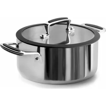 Hrnec Hrnec nerezový, třívrstvý Trimetal 2,5l, 18cm, s poklicí (Hrnec s poklicí)