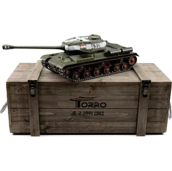 RC model tanku TORRO RC tank 1:16 IS-2 1944 zelený, (BB, PROFI model, kouř z hlavně)