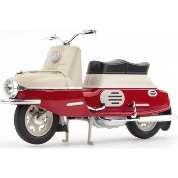 malá motorka Ostatní ČZ 175 - 501 Skútr (1958) 1:18 - Tmavě červená / Světle šedá