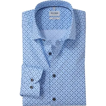 Pánská košile Olymp Level Five Body Fit společenská košile 203764 11 Modrá 40