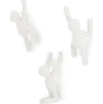 Háčky na zeď set 3 ks Umbra Buddy - bílé