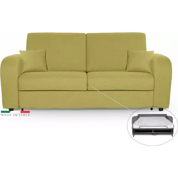 Pohovka Pohovka LIVORNO s rozkladem na každodenní spaní, žlutá (penelope 07), 140