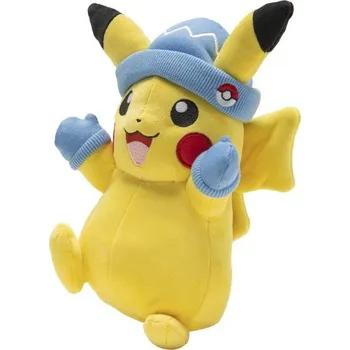Dětské zboží Jazwares Pokémon Pikachu se zimní čepicí cca 20 cm