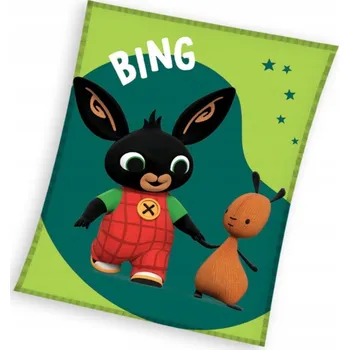 Dětská deka Carbotex Mikroplyšová deka Zajíček Bing Coral, BING231001B