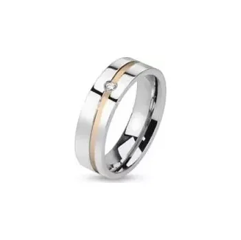 Prsten Prsten z chirurgické oceli Gold Line