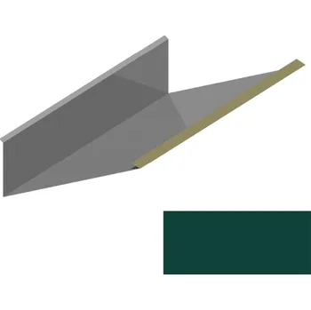 Střešní lemovaní Lemování ke komínu vrchní RS416V-75 SP 25 RAL 6005 zelená