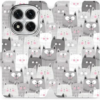 Pouzdro na mobilní telefon Flipové pouzdro Mobiwear - Xiaomi Redmi Note 14 Pro 5G - M099P Kočičky (Knížkové flip pouzdro, obal, kryt na mobil Xiaomi Redmi Note 14 Pro 5G - M099P Kočičky, materiál Umělá kůže + TPU - ochrana 360°, stojánek, silikonová vanička, magnetické zavírání)
