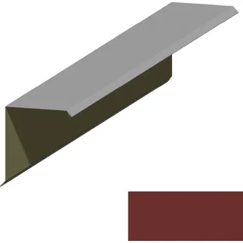 Střešní lemovaní Lemování okraje RS312S PU 50 MAX MR539 cihlově hnědá