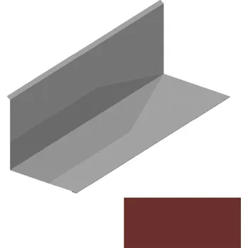 Střešní lemovaní Lemování ke zdi rovnoběžné s okapem RS312S-105 SP 35 TEX 2R17A cihlově hnědá