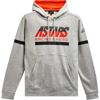 Pánská mikina mikina CLUB HOODIE, ALPINESTARS (šedá/černá/červená, vel. XL)