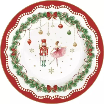 Talíř Easy Life Porcelánový dezertní talíř Magie De Noel ø19 cm