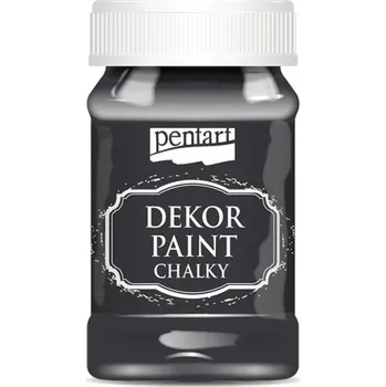 Speciální výtvarná barva Pentart Křídová a dekorační barva PENTART 100 ml ČERNÁ