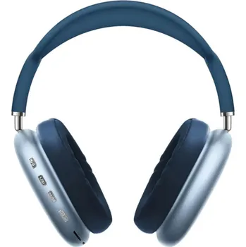 Sluchátka Bezdrátová sluchátka P9 PRO MAX Barva: Modrá