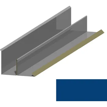 Střešní lemovaní Lemování ke zdi boční RS416BAD SP 25 RAL 5010 modrá