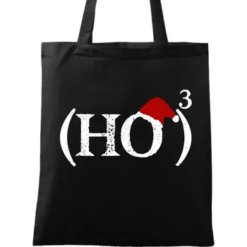 Bavlněná taška HO na třetí – Santova Rovnice (Barva: Černá)