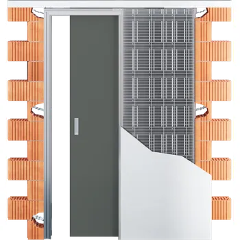 Stavební pouzdro 1020 mm - Stavební pouzdro JAP EMOTIVE II Výška: 198,2 cm, Typ příčky: ZEĎ, Tloušťka příčky: 12,5 cm