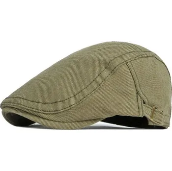 Čepice Pánská plochá bavlněná čepice bekovka Cesme Zelená JAMONT 22032406390636702s2