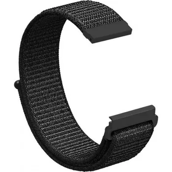Řemínek na hodinky Nylonový řemínek Ricardo 20mm (pro Garmin Venu, Venu Sq, Venu Sq 2, Venu 2 plus aj.), černý V1, Quick Release
