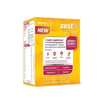 Přírodní produkt reviveactive Zest Active 30 sáčků berry (Energie, imunita, mozek, funkce svalů)