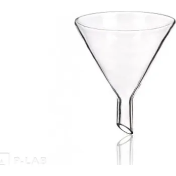 Laboratorní baňka Násypka s krátkým šikmým koncem | SIMAX (Průměr násypky (mm): 100, Průměr stonku (mm): 15, Délka stonku (mm): 35, Balení (ks): 1)